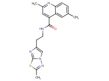 2,6-dimethyl-N-[2-(2-methylimidazo[2,1-b][1,3,4]thiadiazol-6-yl)ethyl]-4-quinolinecarboxamide