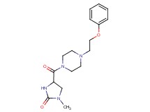 1-methyl-4-{[4-(2-phenoxyethyl)-1-piperazinyl]carbonyl}-2-imidazolidinone