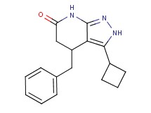 4-benzyl-3-cyclobutyl-2,4,5,7-tetrahydro-6H-pyrazolo[3,4-b]pyridin-6-one