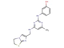3-({4-[(2,3-dihydroimidazo[2,1-b][1,3]thiazol-6-ylmethyl)amino]-6-methylpyrimidin-2-yl}amino)phenol
