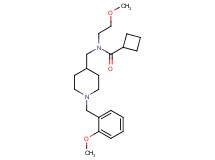 N-{[1-(2-methoxybenzyl)-4-piperidinyl]methyl}-N-(2-methoxyethyl)cyclobutanecarboxamide