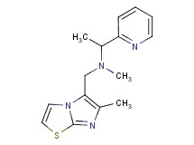 N-methyl-N-[(6-methylimidazo[2,1-b][1,3]thiazol-5-yl)methyl]-1-pyridin-2-ylethanamine