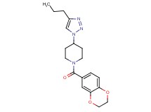 1-(2,3-dihydro-1,4-benzodioxin-6-ylcarbonyl)-4-(4-propyl-1H-1,2,3-triazol-1-yl)piperidine