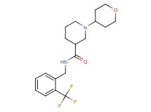 1-(tetrahydro-2H-pyran-4-yl)-N-[2-(trifluoromethyl)benzyl]piperidine-3-carboxamide