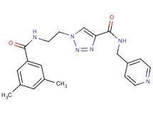 1-{2-[(3,5-dimethylbenzoyl)amino]ethyl}-N-(4-pyridinylmethyl)-1H-1,2,3-triazole-4-carboxamide