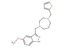 5-methoxy-3-{[4-(2-thienylmethyl)-1,4-diazepan-1-yl]methyl}-1H-indazole