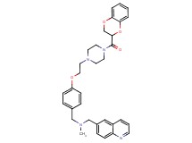 (4-{2-[4-(2,3-dihydro-1,4-benzodioxin-2-ylcarbonyl)-1-piperazinyl]ethoxy}benzyl)methyl(6-quinolinylmethyl)amine