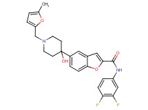 N-(3,4-difluorophenyl)-5-{4-hydroxy-1-[(5-methyl-2-furyl)methyl]-4-piperidinyl}-1-benzofuran-2-carboxamide