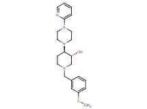 (3R*,4R*)-1-[3-(methylthio)benzyl]-4-[4-(2-pyridinyl)-1-piperazinyl]-3-piperidinol