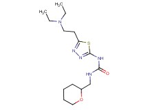N-{5-[2-(diethylamino)ethyl]-1,3,4-thiadiazol-2-yl}-N'-(tetrahydro-2H-pyran-2-ylmethyl)urea