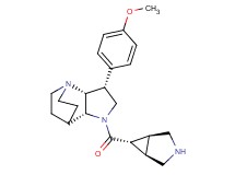(3R*,3aR*,7aR*)-1-[(1R*,5S*,6r)-3-azabicyclo[3.1.0]hex-6-ylcarbonyl]-3-(4-methoxyphenyl)octahydro-4,7-ethanopyrrolo[3,2-b]pyridine
