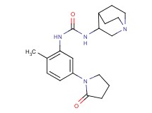 N-1-azabicyclo[2.2.2]oct-3-yl-N'-[2-methyl-5-(2-oxopyrrolidin-1-yl)phenyl]urea