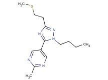5-{1-butyl-3-[2-(methylthio)ethyl]-1H-1,2,4-triazol-5-yl}-2-methylpyrimidine