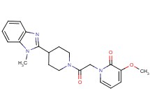 3-methoxy-1-{2-[4-(1-methyl-1H-benzimidazol-2-yl)piperidin-1-yl]-2-oxoethyl}pyridin-2(1H)-one