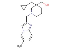 {3-(cyclopropylmethyl)-1-[(6-methylimidazo[1,2-a]pyridin-2-yl)methyl]piperidin-3-yl}methanol