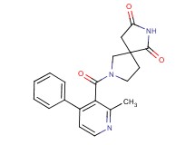 7-[(2-methyl-4-phenylpyridin-3-yl)carbonyl]-2,7-diazaspiro[4.4]nonane-1,3-dione