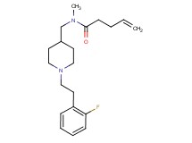 N-({1-[2-(2-fluorophenyl)ethyl]-4-piperidinyl}methyl)-N-methyl-4-pentenamide