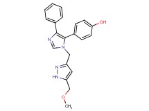 4-(1-{[5-(methoxymethyl)-1H-pyrazol-3-yl]methyl}-4-phenyl-1H-imidazol-5-yl)phenol