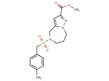 methyl 5-[(4-methylbenzyl)sulfonyl]-5,6,7,8-tetrahydro-4H-pyrazolo[1,5-a][1,4]diazepine-2-carboxylate