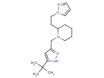 1-[(5-tert-butyl-1H-pyrazol-3-yl)methyl]-2-[2-(1H-pyrazol-1-yl)ethyl]piperidine