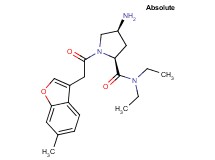 (4S)-4-amino-N,N-diethyl-1-[(6-methyl-1-benzofuran-3-yl)acetyl]-L-prolinamide