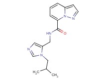 N-[(1-isobutyl-1H-imidazol-5-yl)methyl]pyrazolo[1,5-a]pyridine-7-carboxamide