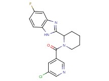 2-{1-[(5-chloro-3-pyridinyl)carbonyl]-2-piperidinyl}-5-fluoro-1H-benzimidazole