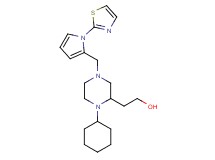 2-(1-cyclohexyl-4-{[1-(1,3-thiazol-2-yl)-1H-pyrrol-2-yl]methyl}-2-piperazinyl)ethanol