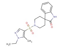 1'-[(1-ethyl-5-methyl-1H-pyrazol-4-yl)sulfonyl]spiro[indole-3,4'-piperidin]-2(1H)-one