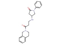 4-{[3-(3,4-dihydro-2(1H)-isoquinolinyl)-3-oxopropyl]amino}-1-phenyl-2-pyrrolidinone