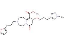 methyl 3-[(2E)-3-(2-furyl)-2-propen-1-yl]-9-[3-(1-methyl-1H-pyrazol-4-yl)propoxy]-7-oxo-1,2,3,4,5,7-hexahydropyrido[1,2-d][1,4]diazepine-10-carboxylate