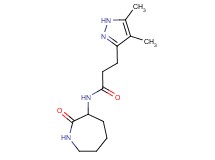 3-(4,5-dimethyl-1H-pyrazol-3-yl)-N-(2-oxoazepan-3-yl)propanamide