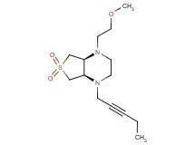 (4aR*,7aS*)-1-(2-methoxyethyl)-4-pent-2-yn-1-yloctahydrothieno[3,4-b]pyrazine 6,6-dioxide