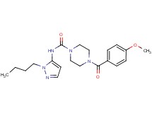 N-(1-butyl-1H-pyrazol-5-yl)-4-(4-methoxybenzoyl)piperazine-1-carboxamide