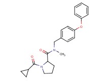 1-(cyclopropylcarbonyl)-N-methyl-N-(4-phenoxybenzyl)prolinamide