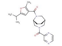 (1S*,5R*)-6-(5-isopropyl-2-methyl-3-furoyl)-3-(pyrazin-2-ylcarbonyl)-3,6-diazabicyclo[3.2.2]nonane