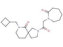 7-(cyclobutylmethyl)-2-[(2-oxoazepan-1-yl)acetyl]-2,7-diazaspiro[4.5]decan-6-one