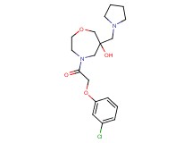 4-[(3-chlorophenoxy)acetyl]-6-(pyrrolidin-1-ylmethyl)-1,4-oxazepan-6-ol