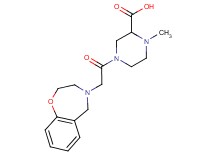 4-(2,3-dihydro-1,4-benzoxazepin-4(5H)-ylacetyl)-1-methylpiperazine-2-carboxylic acid