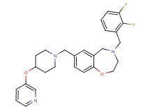 4-(2,3-difluorobenzyl)-7-{[4-(3-pyridinyloxy)-1-piperidinyl]methyl}-2,3,4,5-tetrahydro-1,4-benzoxazepine