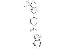2-{1-[1-(2H-indazol-2-ylacetyl)piperidin-4-yl]-1H-1,2,3-triazol-4-yl}propan-2-ol
