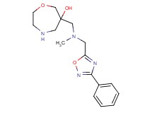 6-({methyl[(3-phenyl-1,2,4-oxadiazol-5-yl)methyl]amino}methyl)-1,4-oxazepan-6-ol dihydrochloride