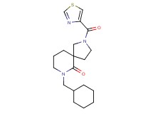 7-(cyclohexylmethyl)-2-(1,3-thiazol-4-ylcarbonyl)-2,7-diazaspiro[4.5]decan-6-one