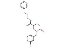 1-(3-fluorobenzyl)-6-oxo-N-(3-phenylpropyl)-3-piperidinecarboxamide
