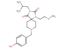 8-(4-hydroxybenzyl)-3-isobutyl-1-(2-methoxyethyl)-1,3,8-triazaspiro[4.5]decane-2,4-dione