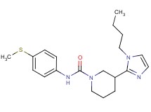 3-(1-butyl-1H-imidazol-2-yl)-N-[4-(methylthio)phenyl]piperidine-1-carboxamide