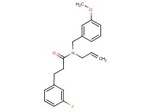 N-allyl-3-(3-fluorophenyl)-N-(3-methoxybenzyl)propanamide