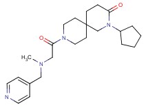 2-cyclopentyl-9-[N-methyl-N-(pyridin-4-ylmethyl)glycyl]-2,9-diazaspiro[5.5]undecan-3-one