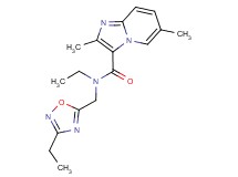 N-ethyl-N-[(3-ethyl-1,2,4-oxadiazol-5-yl)methyl]-2,6-dimethylimidazo[1,2-a]pyridine-3-carboxamide