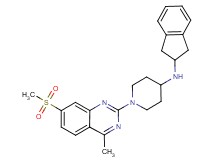 N-(2,3-dihydro-1H-inden-2-yl)-1-[4-methyl-7-(methylsulfonyl)-2-quinazolinyl]-4-piperidinamine